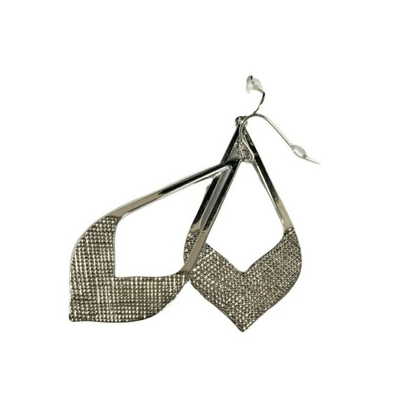 Fashion Jewelry Silver Cast Arrow Tear Drop Earrings French Hook Dangle Teardrop - Picture 3 of 7